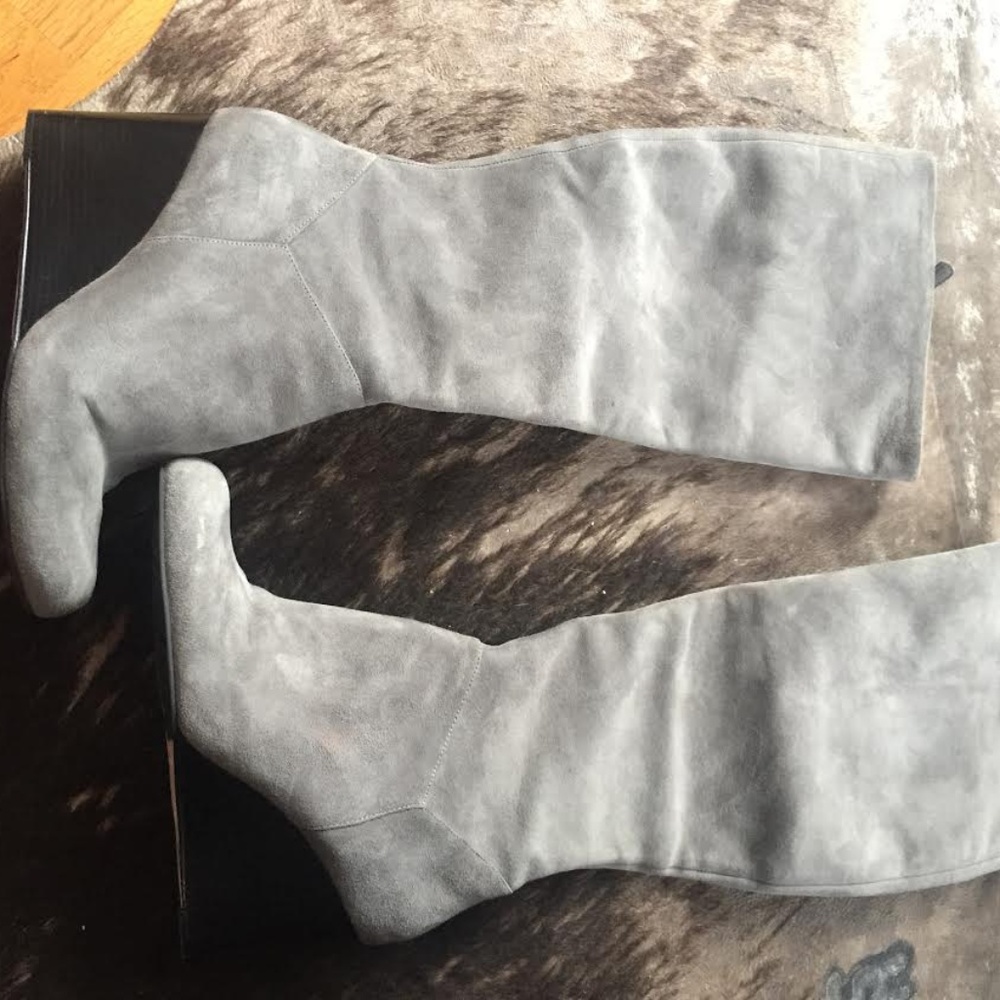 Cole Haan Nike Air Suede Wedge Boots